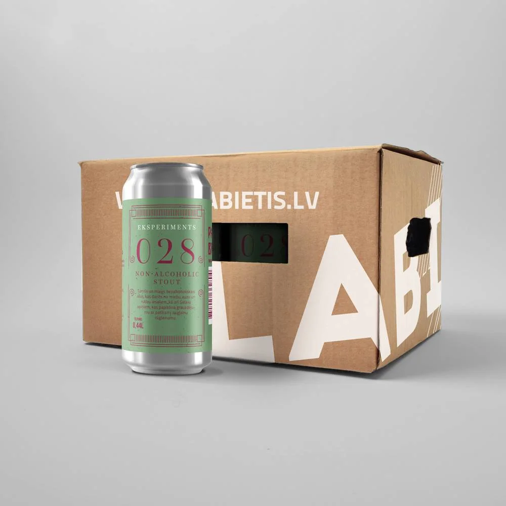 Labietis Non Alcoholic Stout Beer Carton Packaging