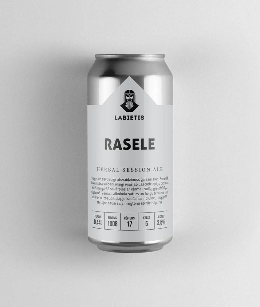 Labietis Rasele Herbal Session Ale Beer Can Packaging