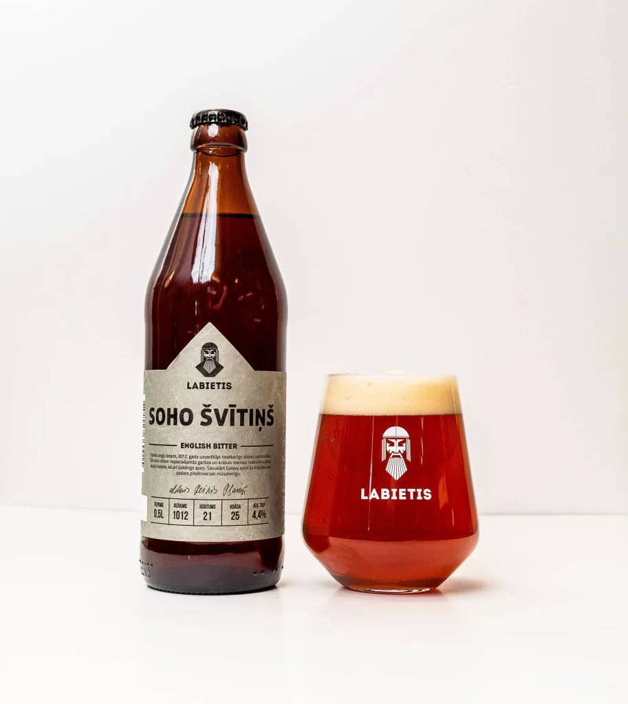 Labietis Soho Beer Bottle and Glass Packaging