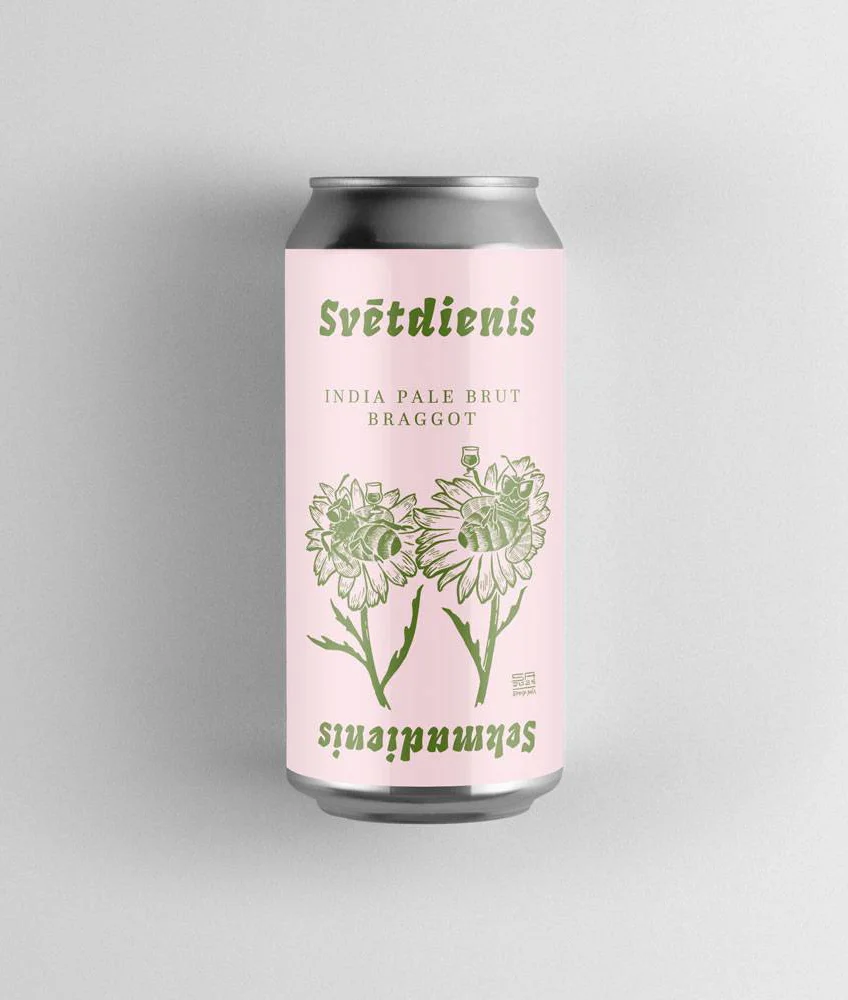 Labietis Svetdienis India Pale Braggot Beer Can Packaging