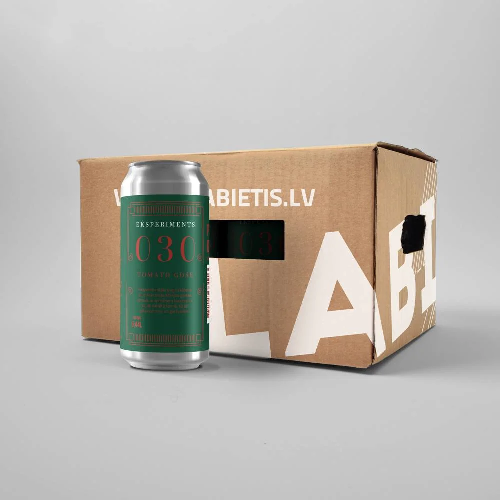 Labietis Eksperiments Tomato Gose Beer Carton 6 Pack Packaging