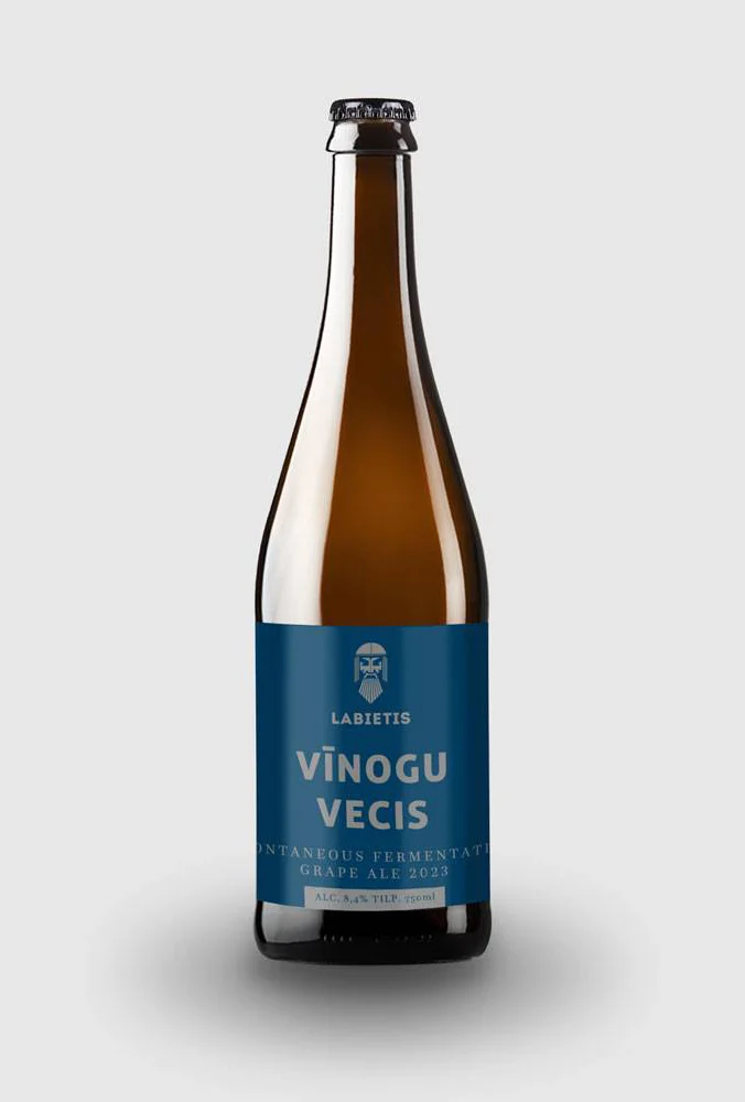 Labietis Vinogu Vecis Grape Ale Beer Bottle Packaging