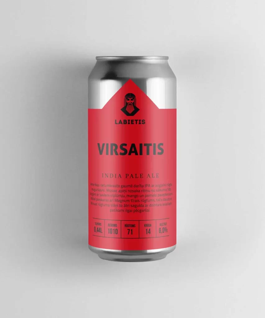 Labietis Virsaitis Beer Can Packaging