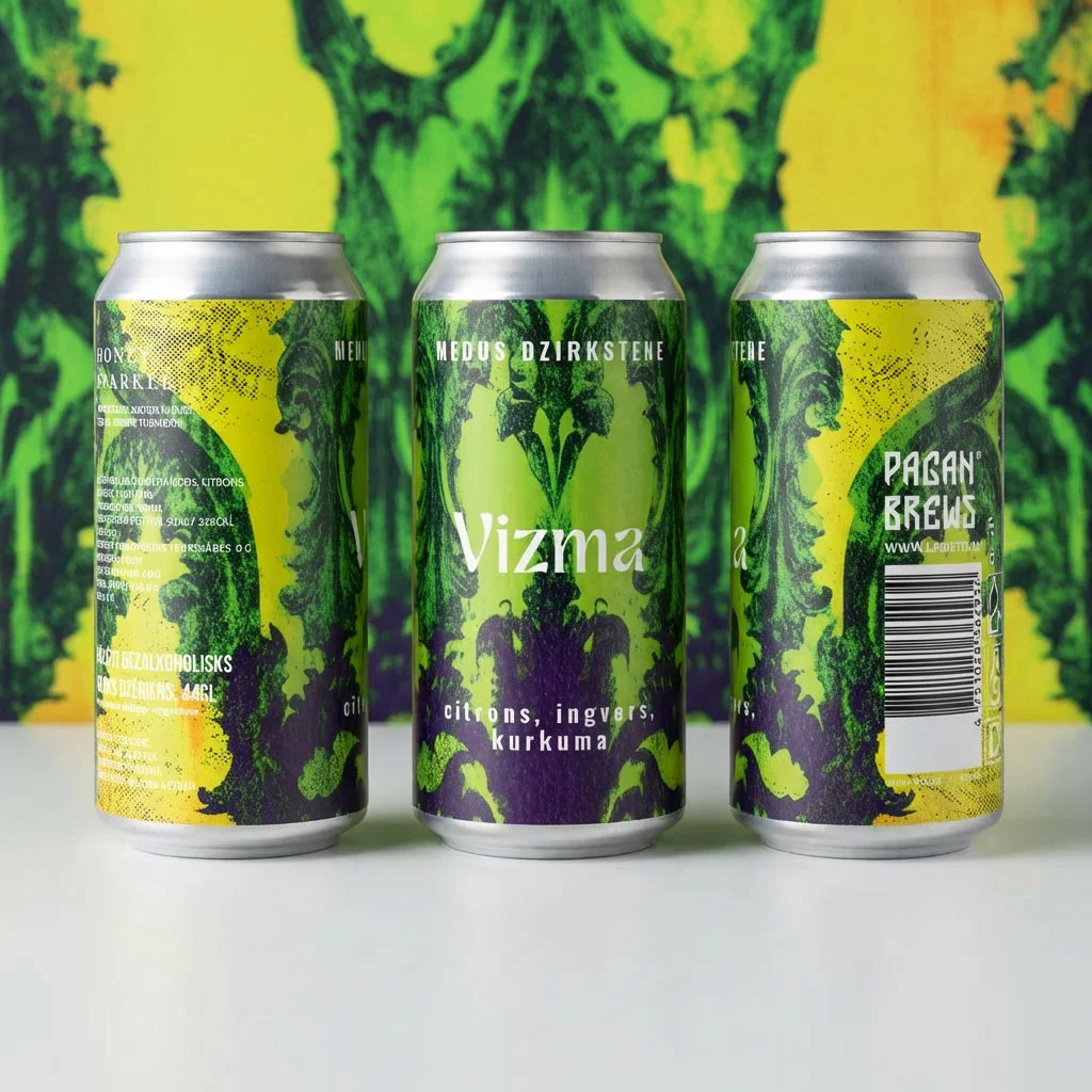 Labietis Vizma Sparkling Mead Cans Lineup Packaging