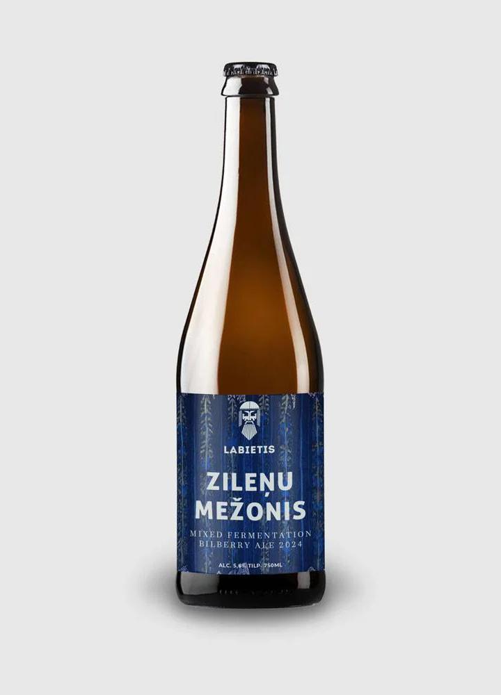 Labietis Zilenu Mezonis Beer Bottle Packaging