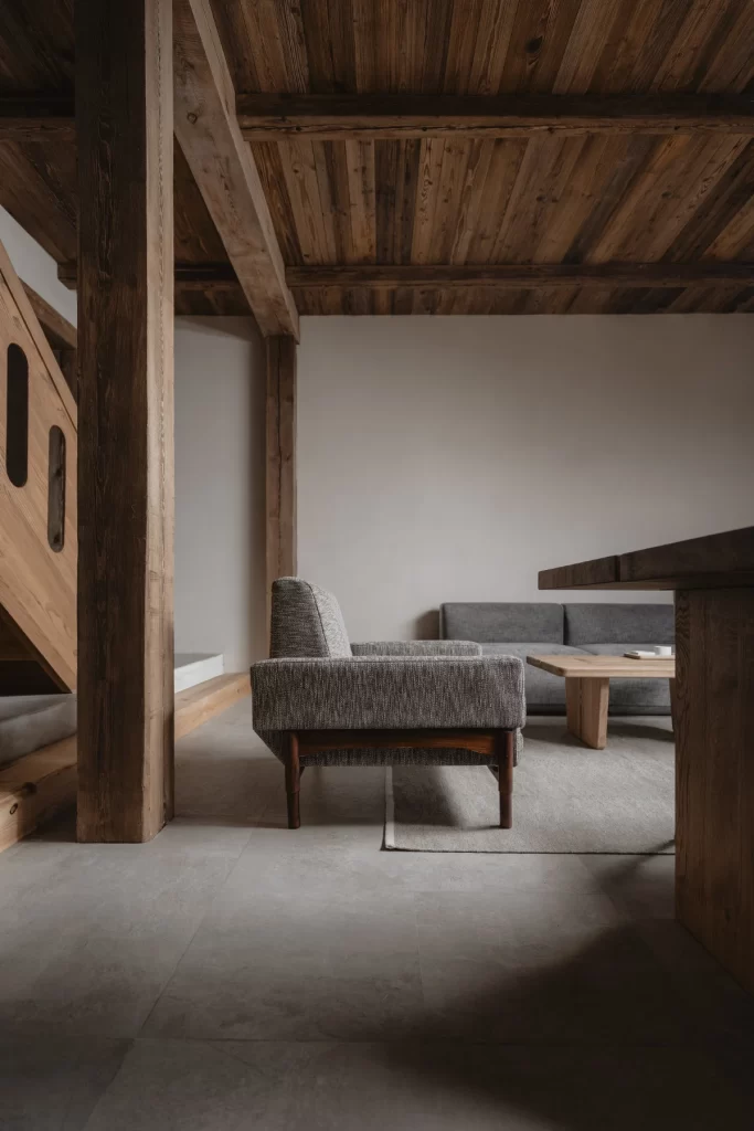 Living Room Gray Brown Sofa Interior
