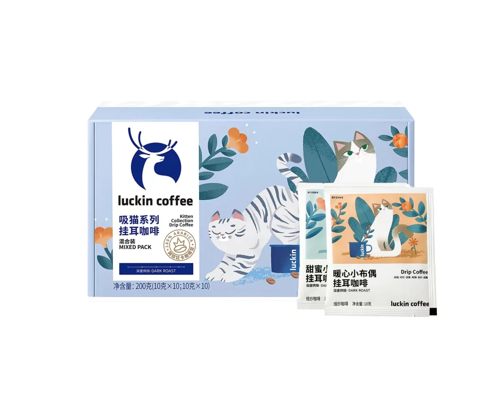 Luckin Kitten Collection Drip Coffee Packaging