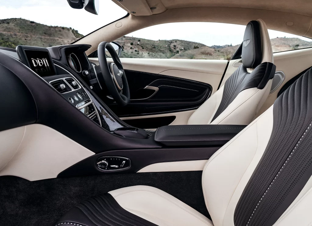 Luxury Coupe Black Interior Seats