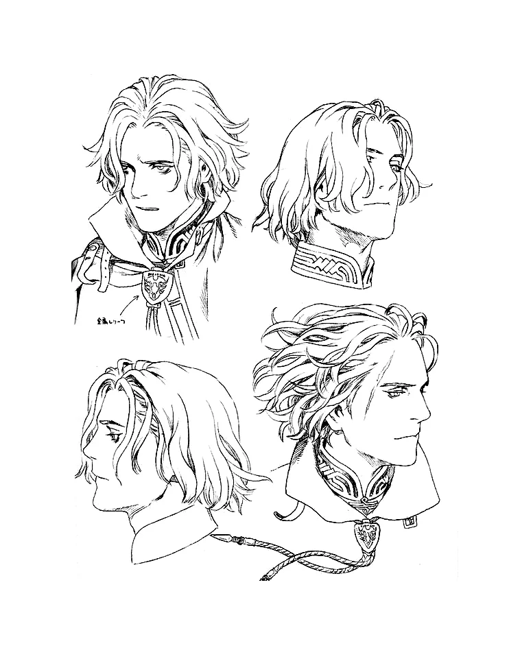 Male Portrait Pencil Sketch Reference