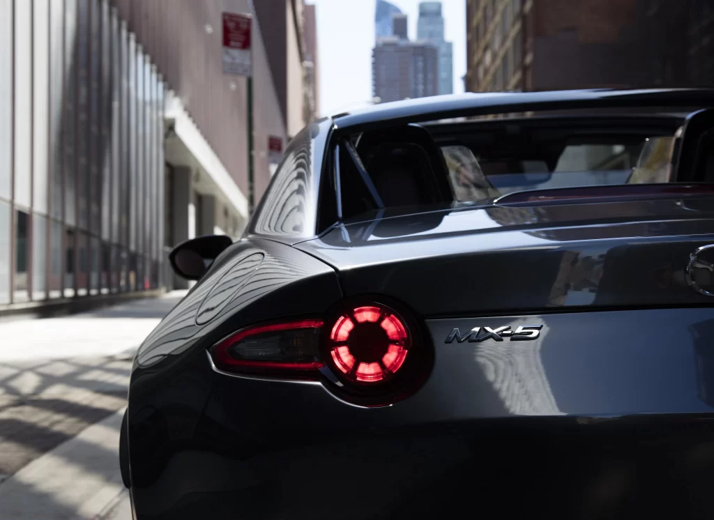 Mazda MX5 Rear View Black Car Photography
