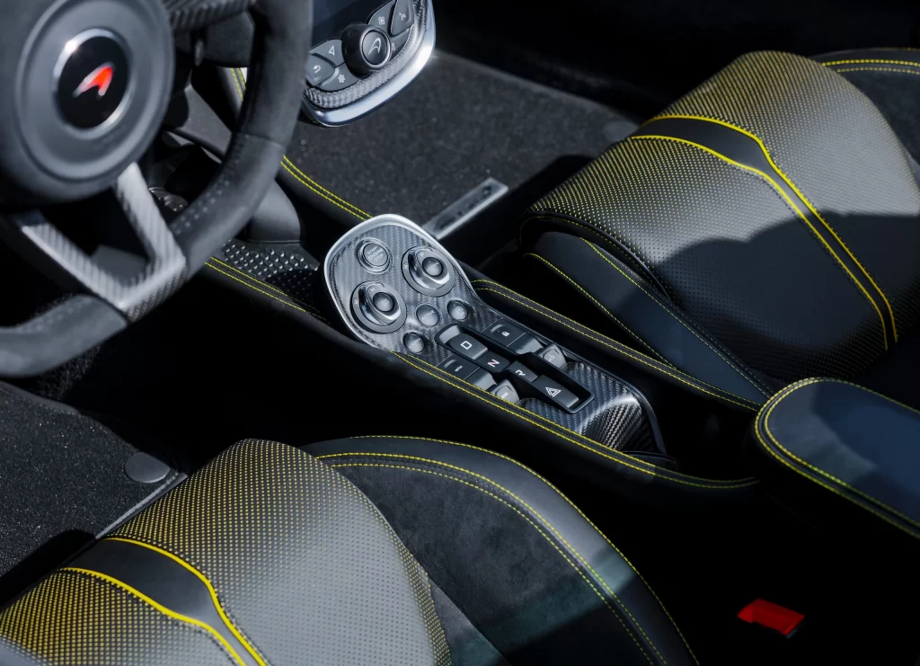 Mazda Sports Car Black Red Interior View