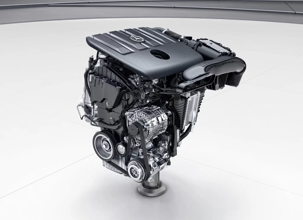 Mercedes Benz Engine Bay Detail Photography