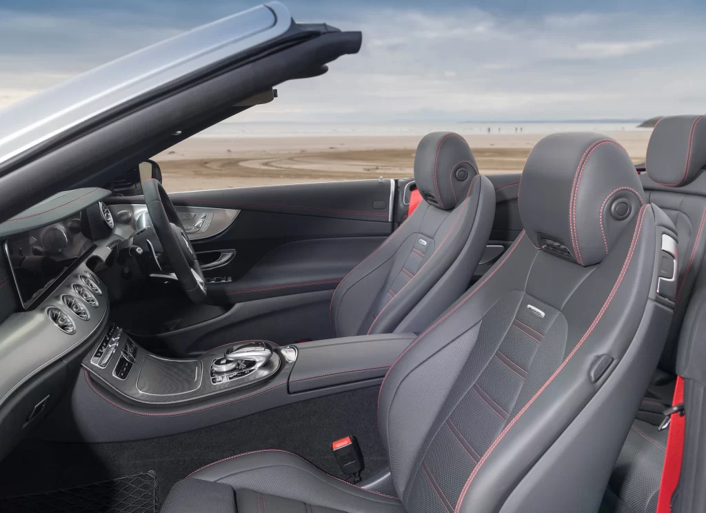 Mercedes Convertible Black Interior Dashboard
