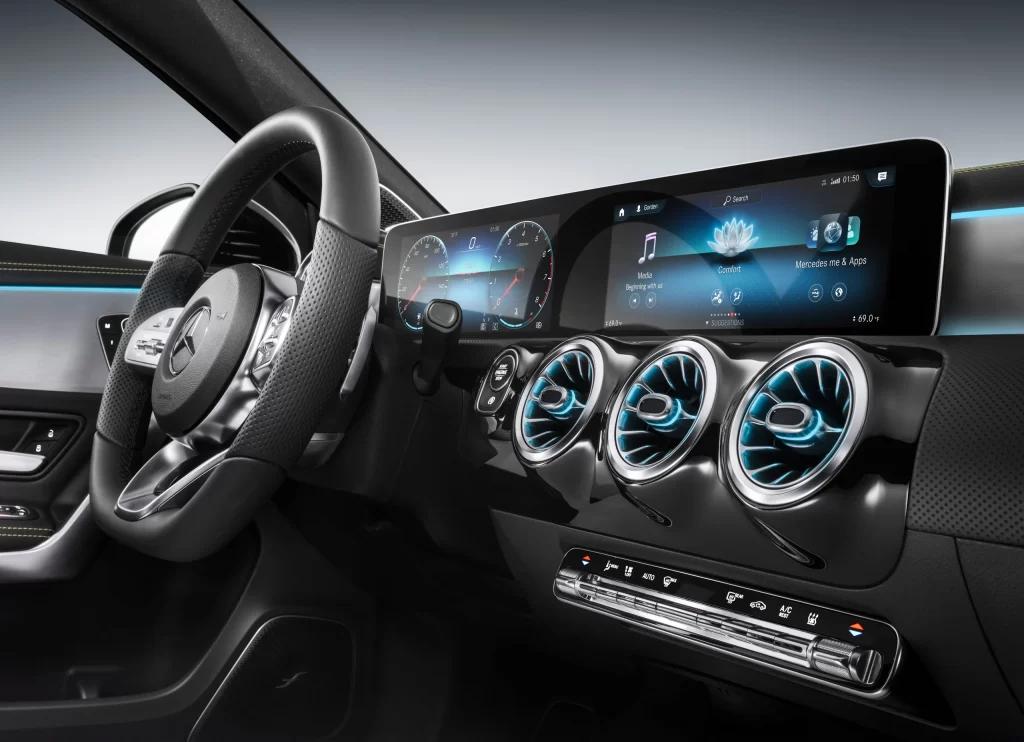 Mercedes Sedan Luxury Interior Dashboard