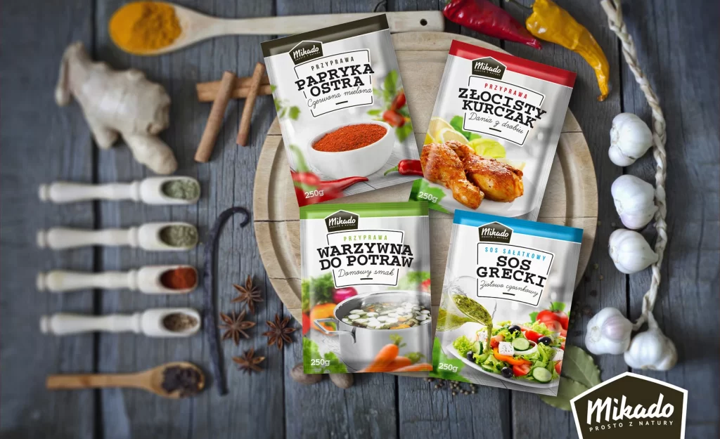 Mikado Seasoning Mix Sachets Packaging