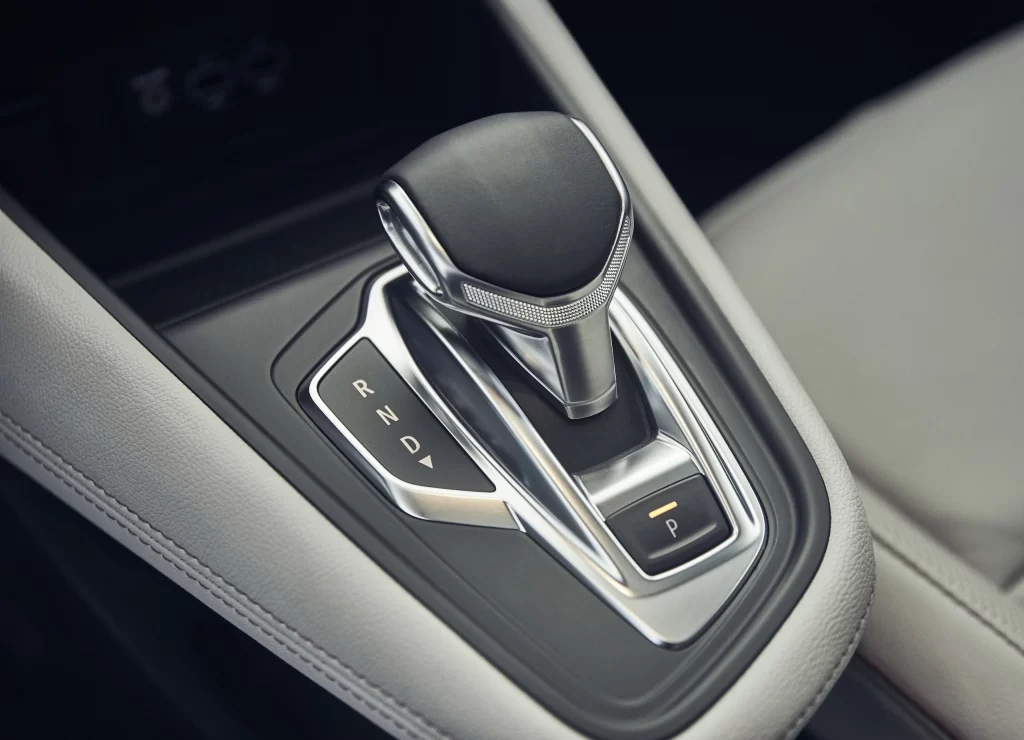 Modern Sedan Gear Shift Close Up Detail
