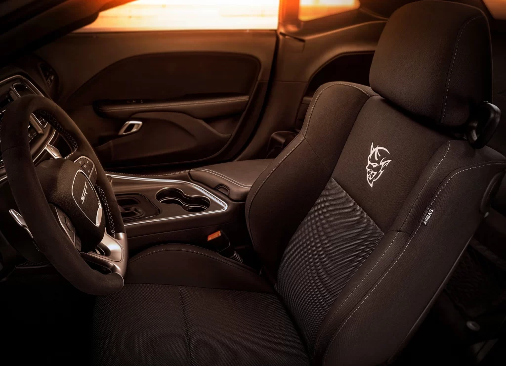 Muscle Car Interior Steering Wheel Detail