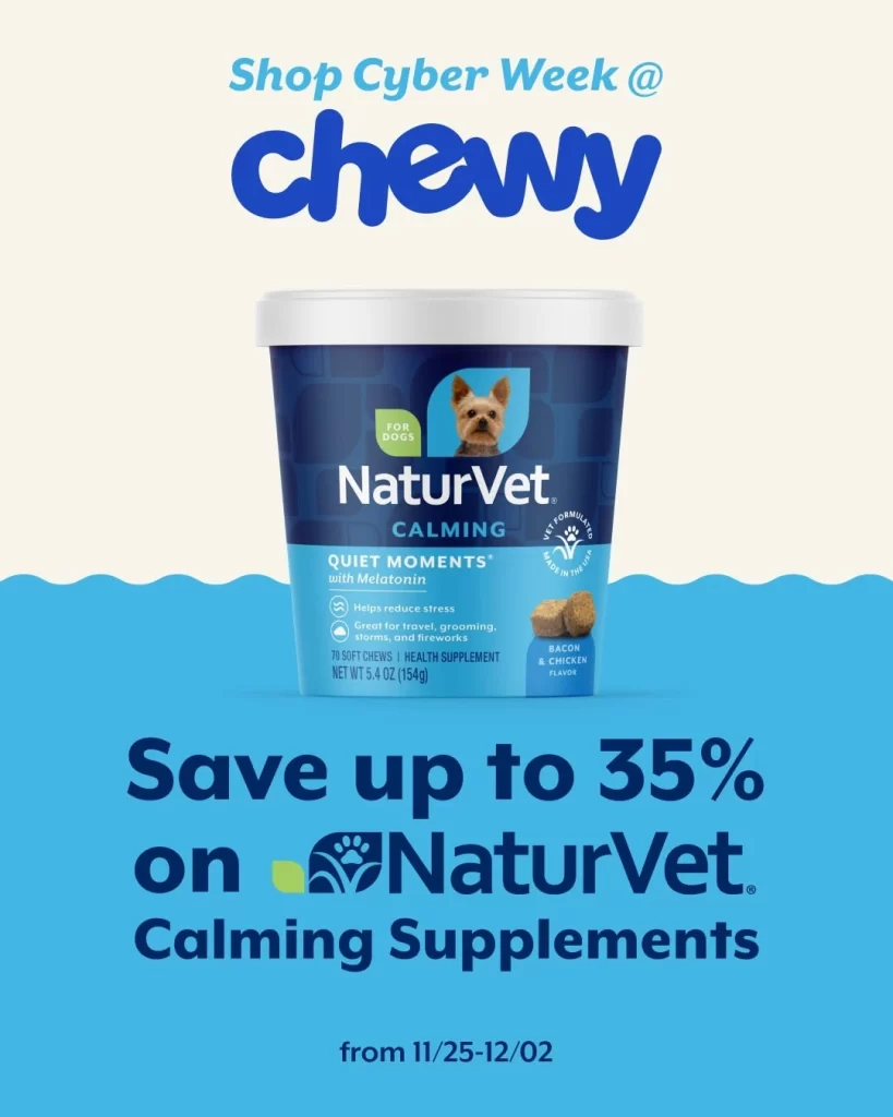 NaturVet Calming Supplement Jar View