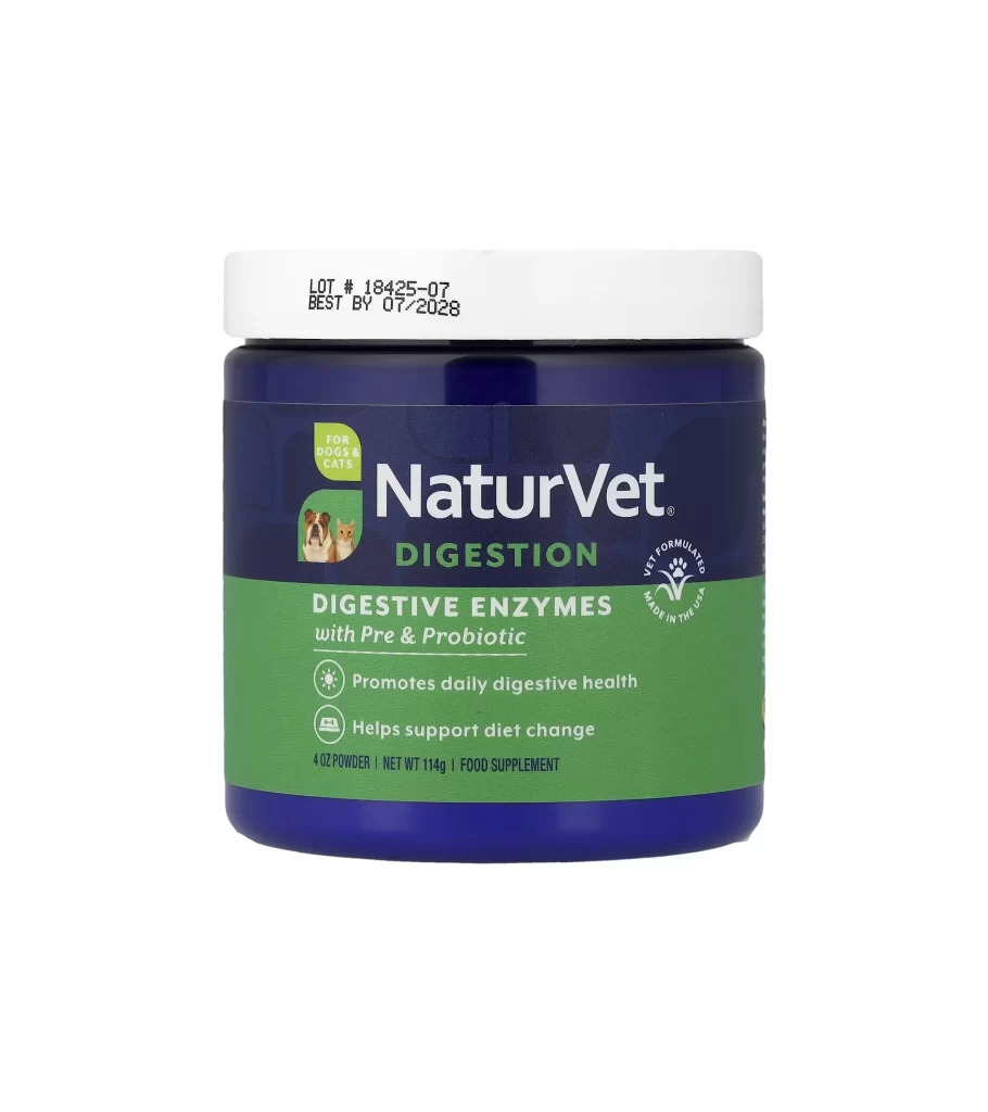 NaturVet Digestive Enzyme Jar View
