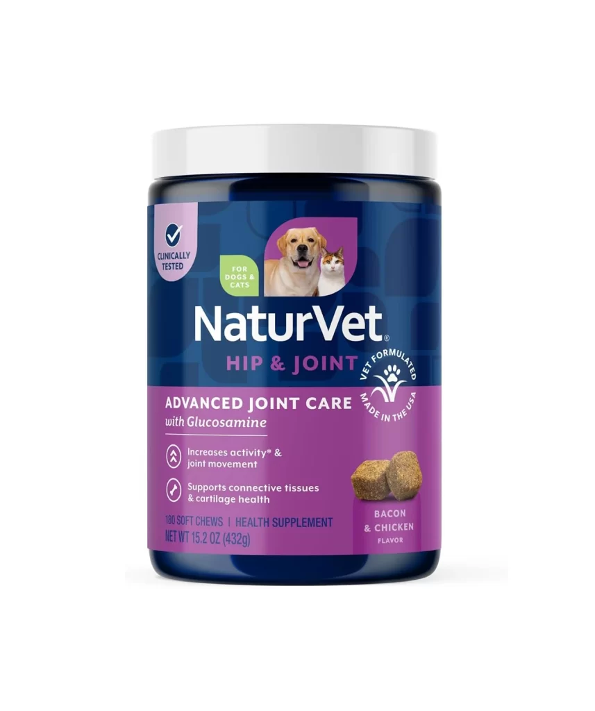 NaturVet Hip & Joint Supplement Jar Detail