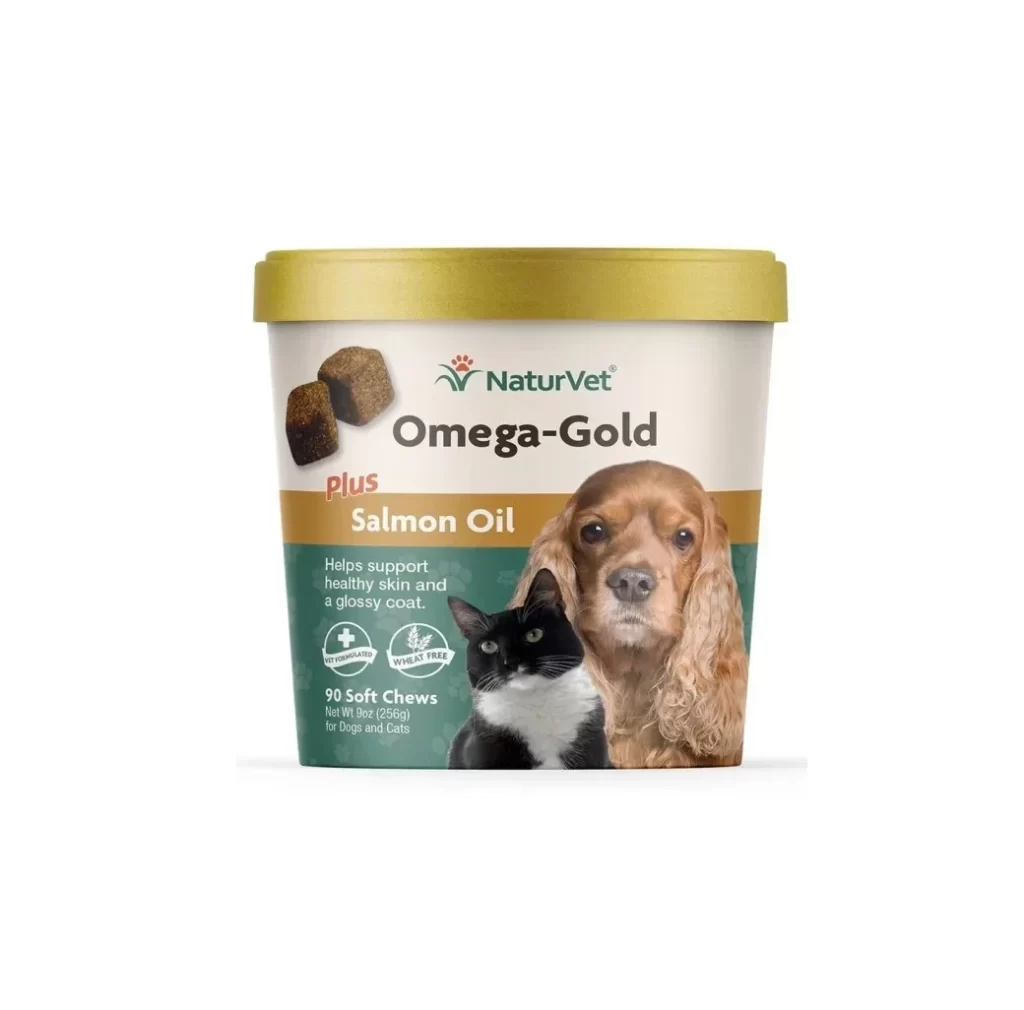 NaturVet Omega-Gold Salmon Oil Soft Chew Jar