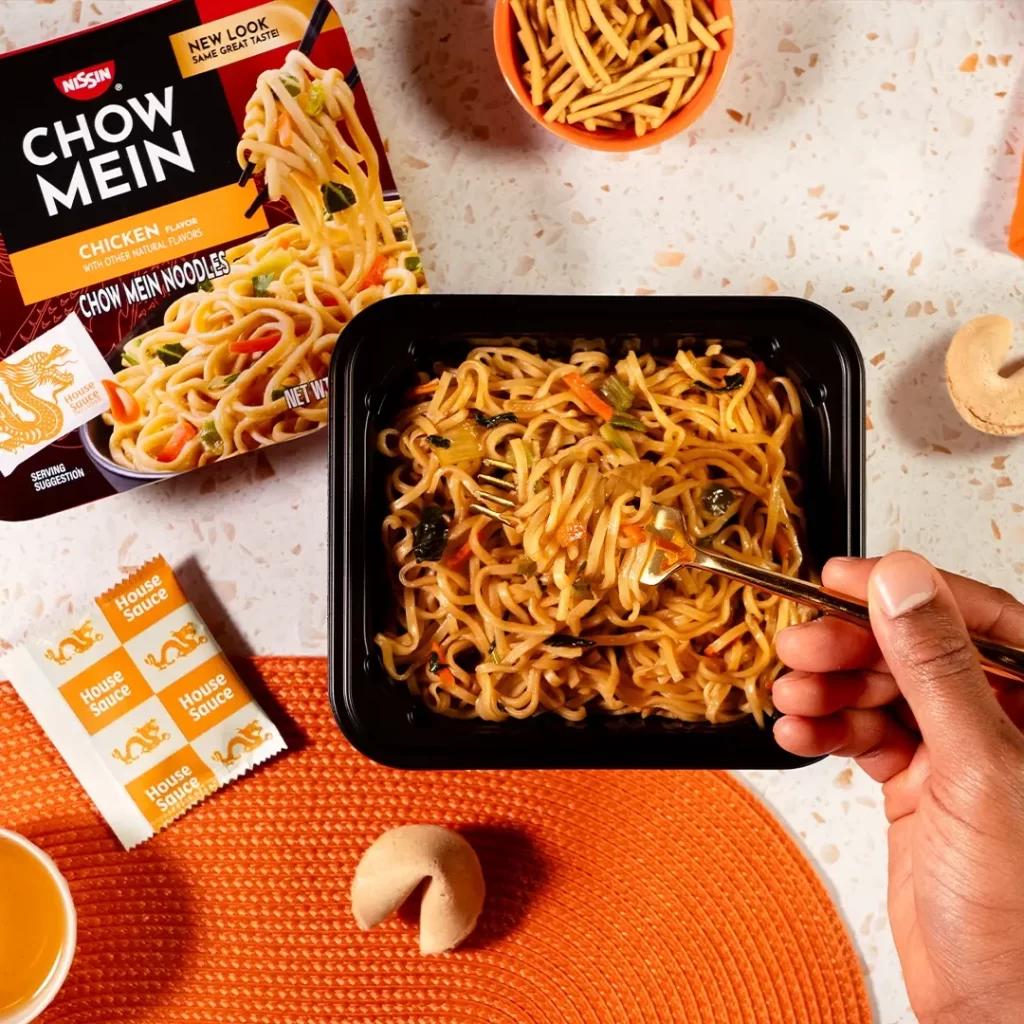 Nissin Chow Mein Noodle Box View