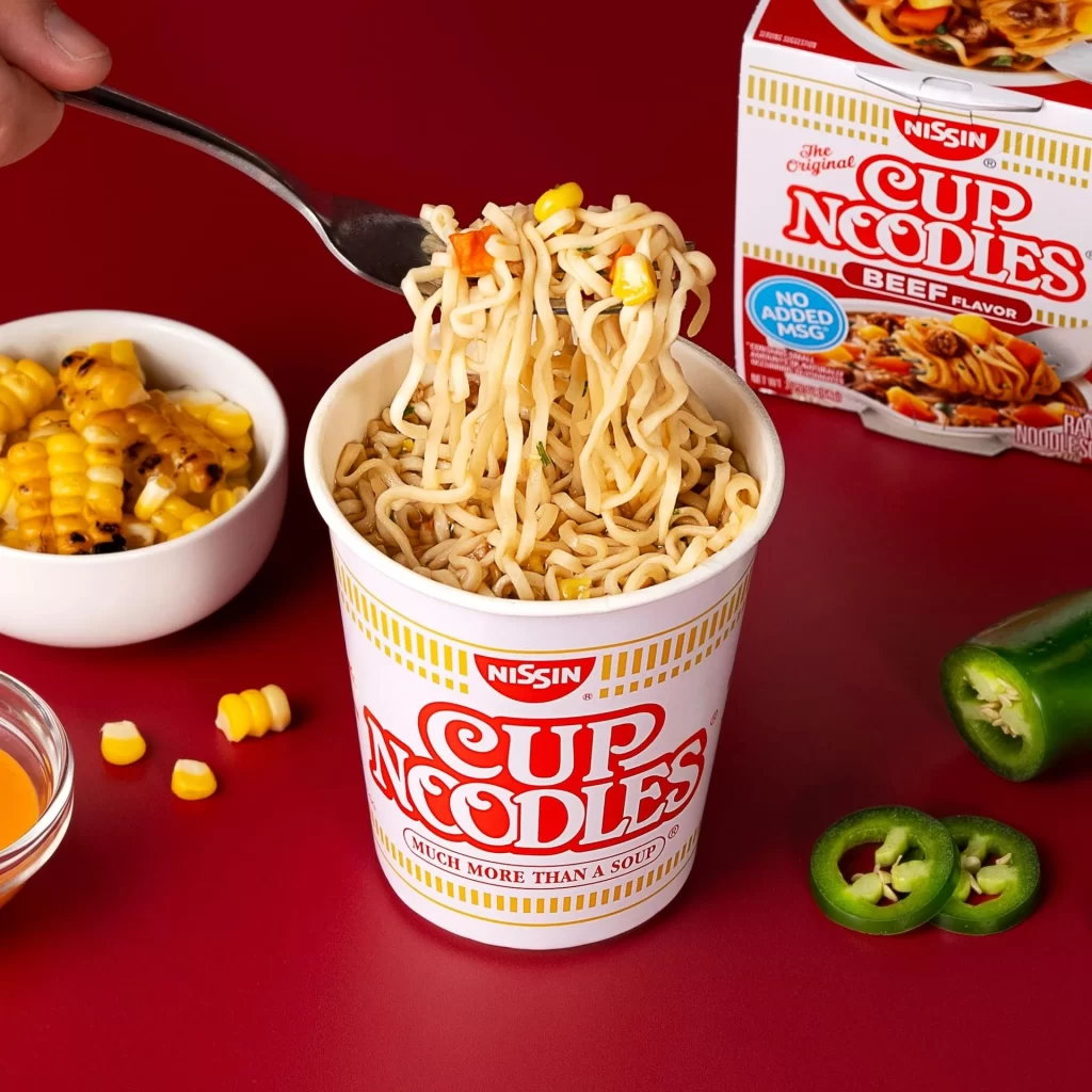 Nissin Cup Noodle Box Detail