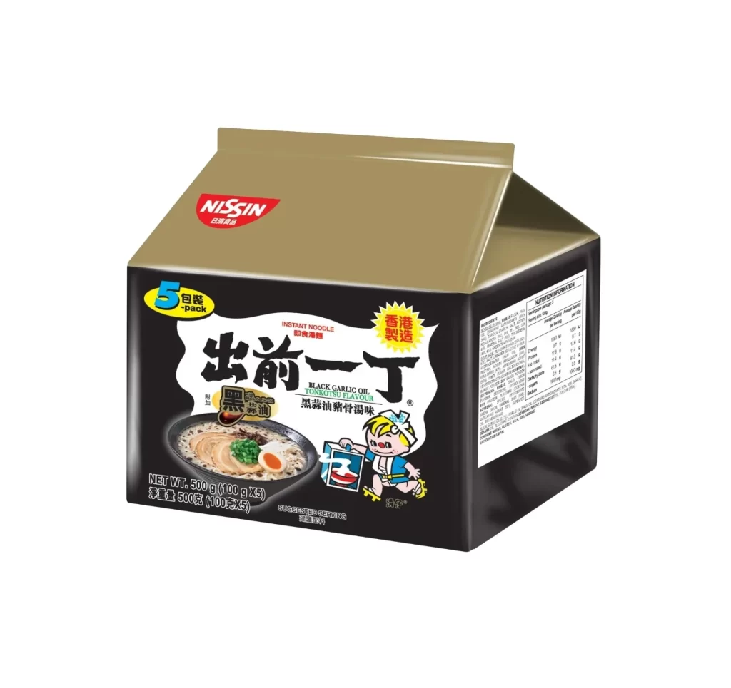 Nissin Instant Noodle Box Design