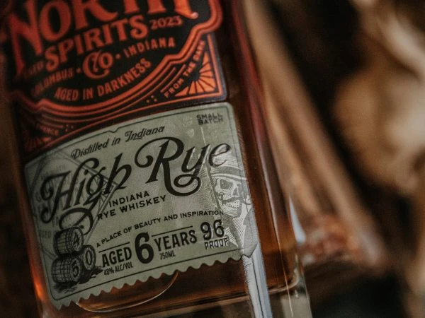 North Spirits Rye Whiskey Bottle