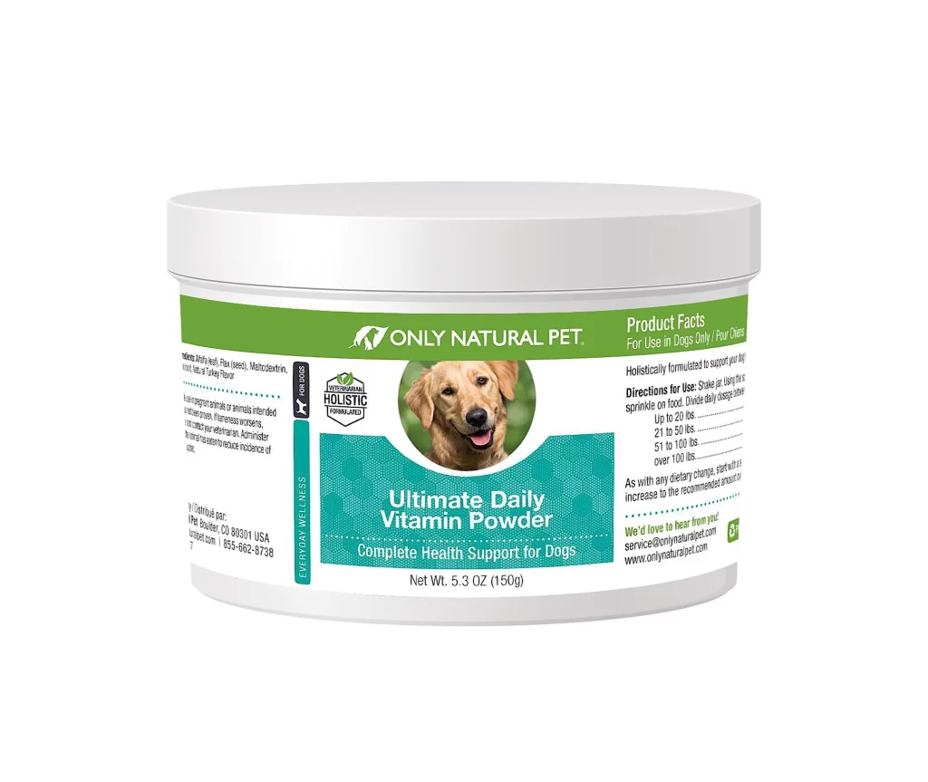 Only Natural Pet Daily Vitamin Powder Jar