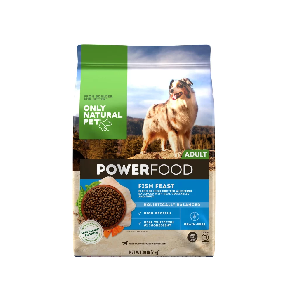 Only Natural Pet Dog Food Bag Design