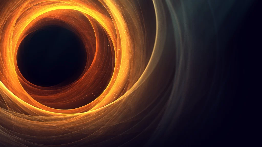 Black Blur Swirl Abstract Background