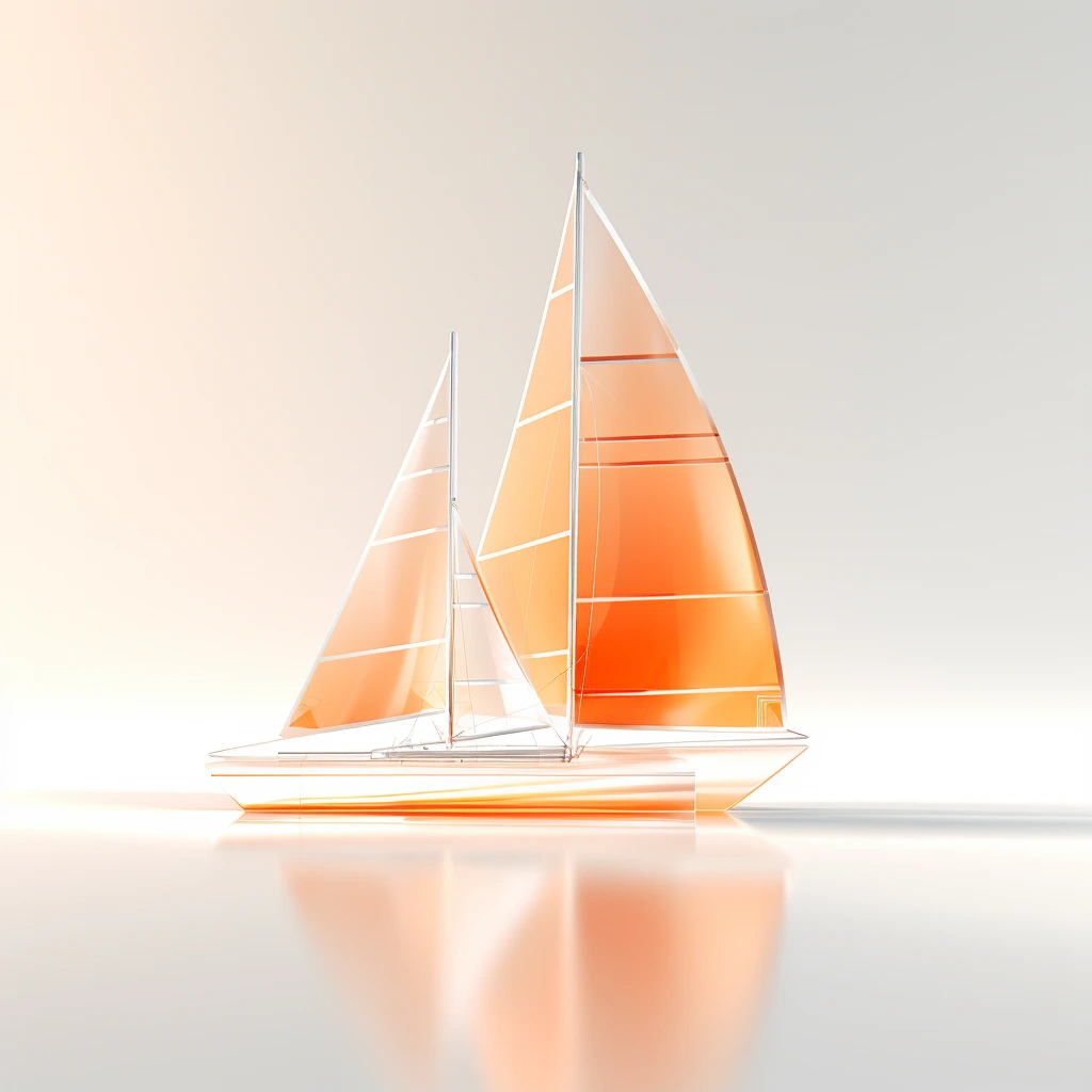 Orange Abstract Blob 3D Gradient
