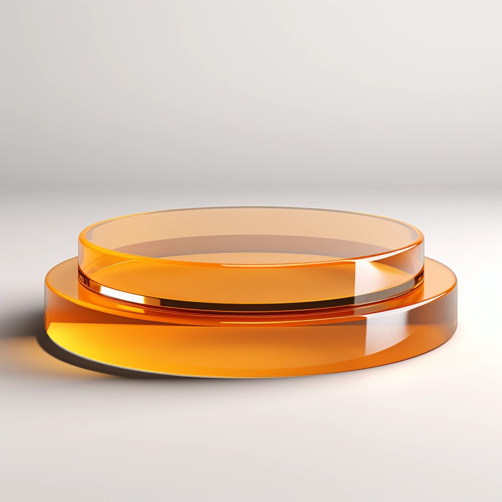 White Disc Stack 3D Background