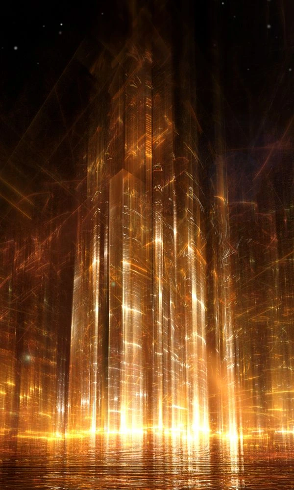 Brown Gradient Ray 3D Background