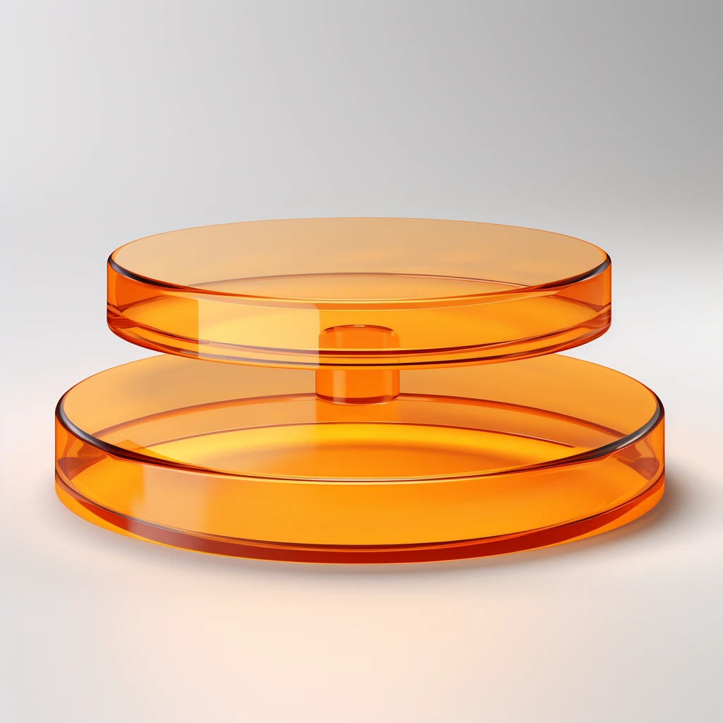 White Disc Stack Background