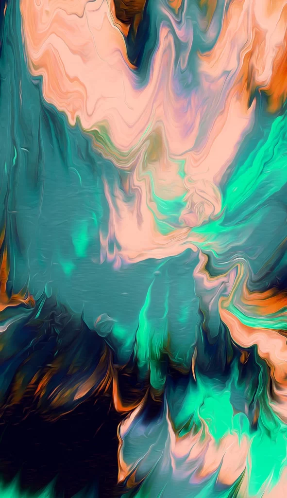 Orange Abstract Flow Gradient Background