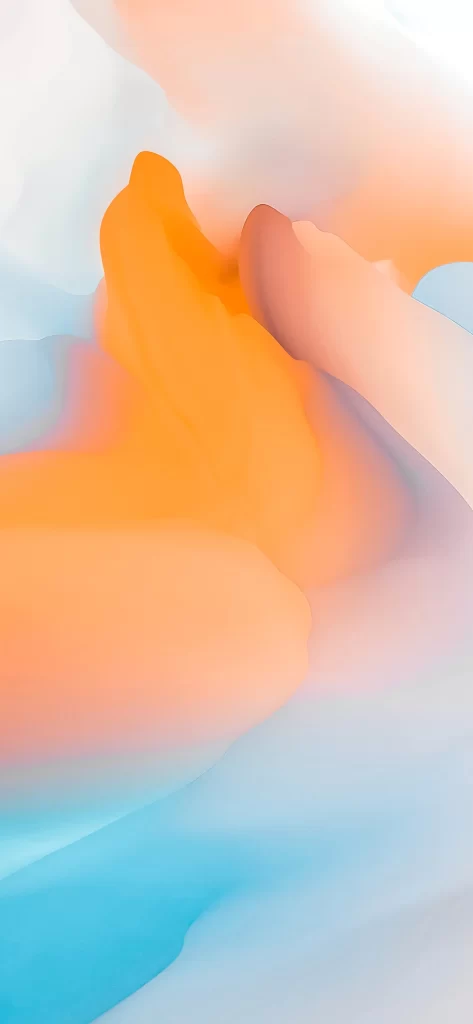 Orange Flow Gradient Abstract Background