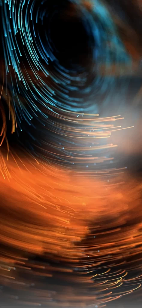 Black Glow Swirl Abstract Background