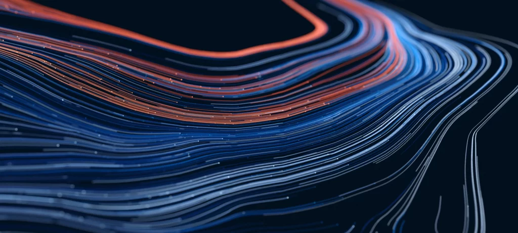 Blue Line Gradient 3D Background