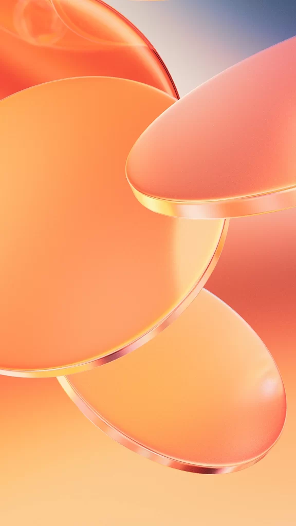 Orange Bold 3D Background