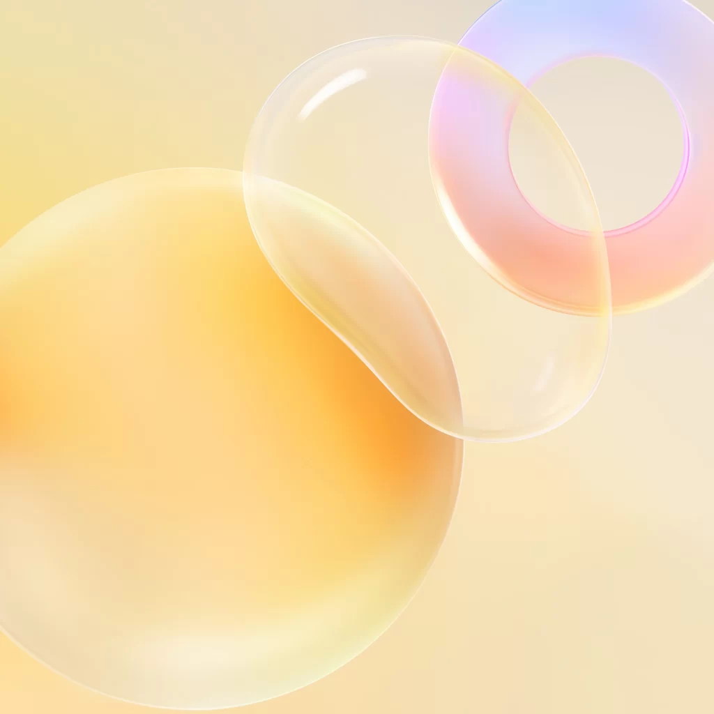 Orange Circle 3D Background