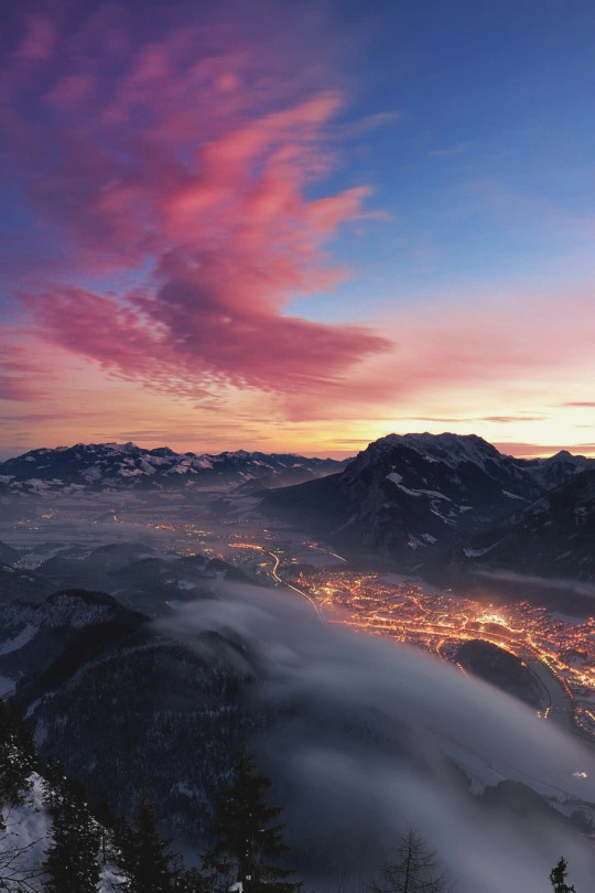 Purple Mountain Background
