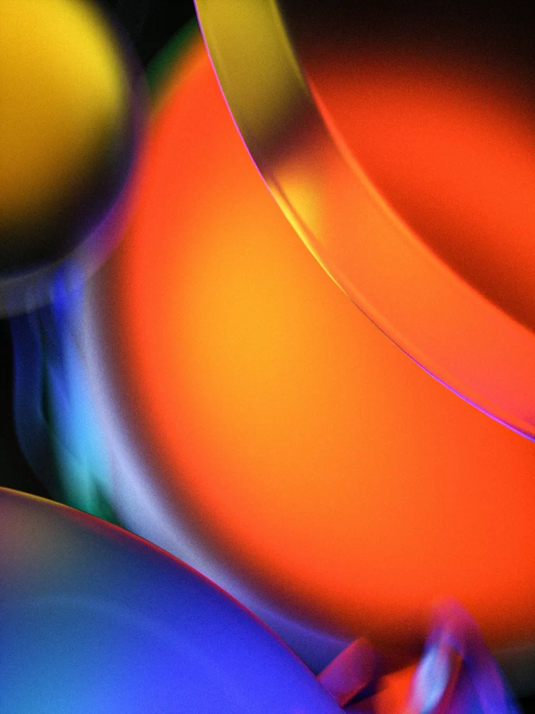 Orange Glow 3D Background