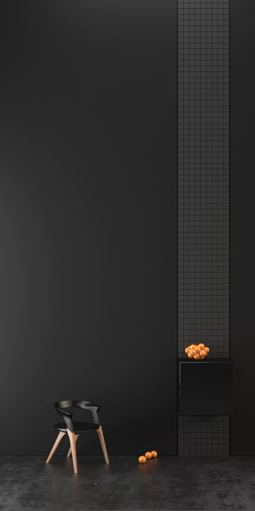Orange Grid 3D Background