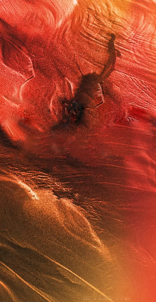 Orange Layered Abstract Background