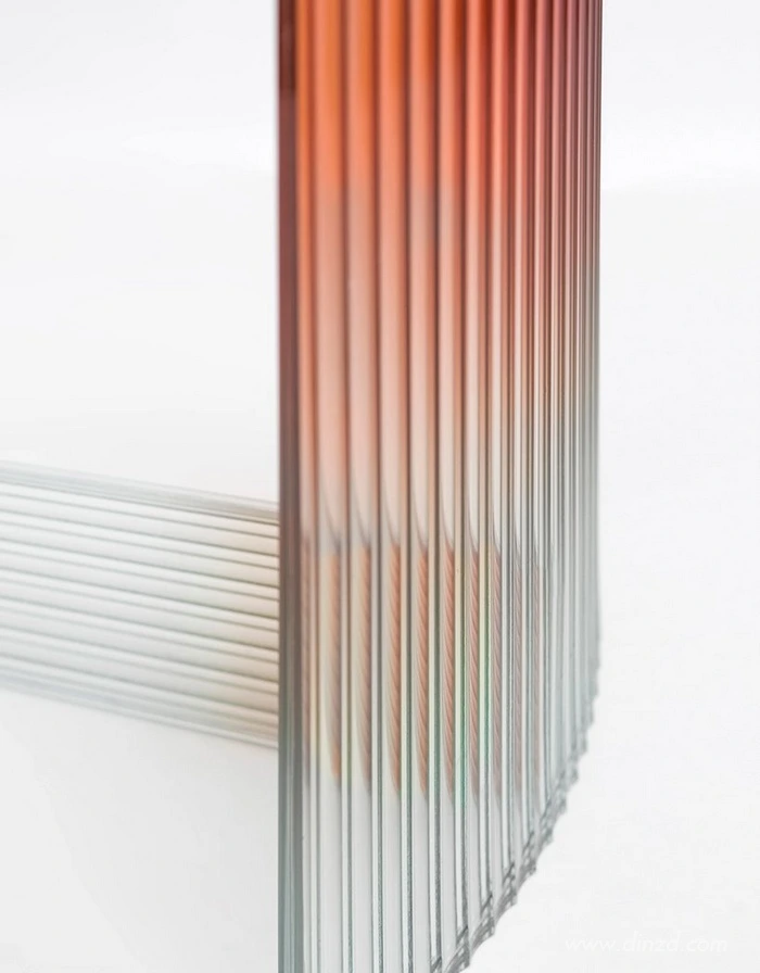 Orange Line 3D Background