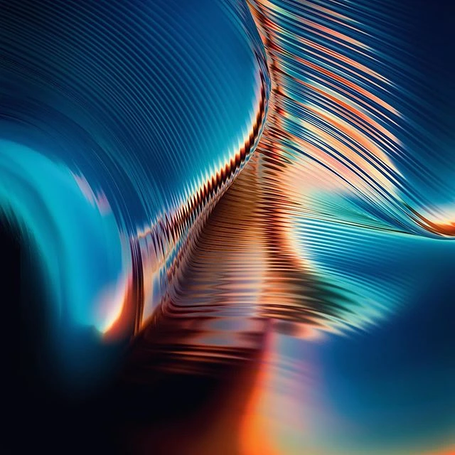 Orange Misty Abstract Background