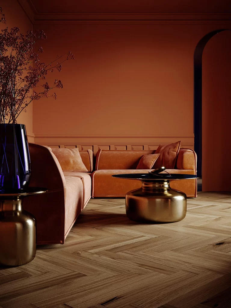 Orange Muted 3D Background