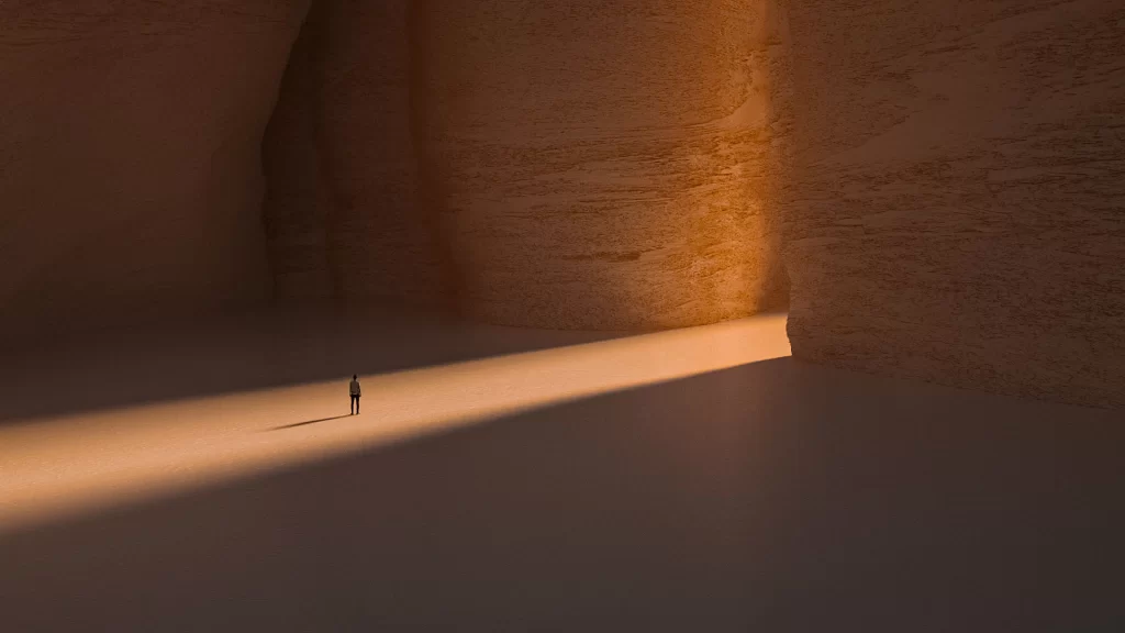Orange Silky 3D Background